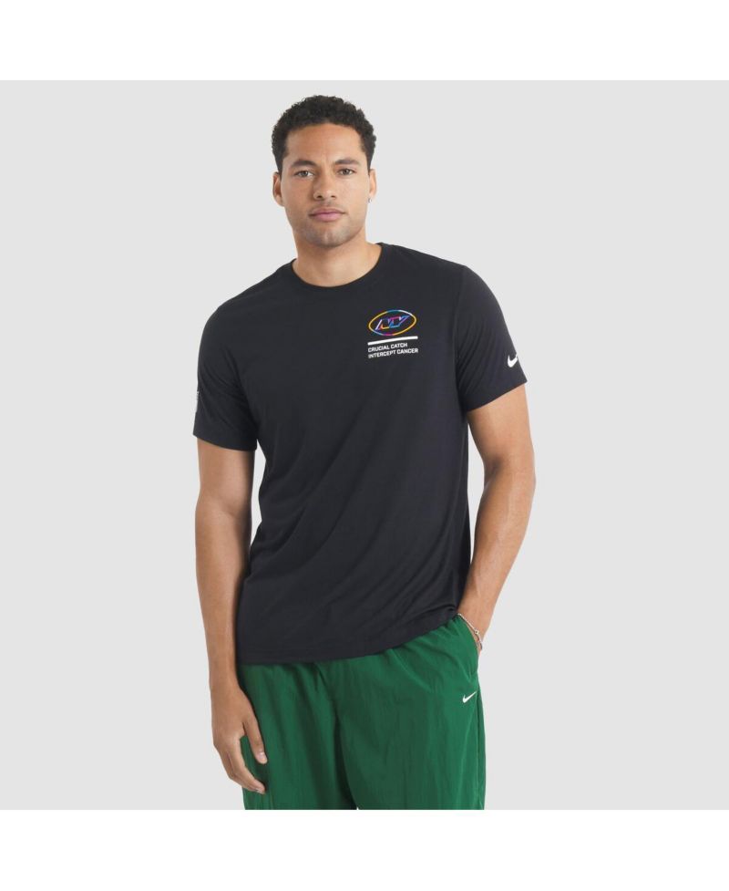 Men's Black New York Jets 2025 NFL Crucial Catch Tri-Blend Dri-FIT T-Shirt