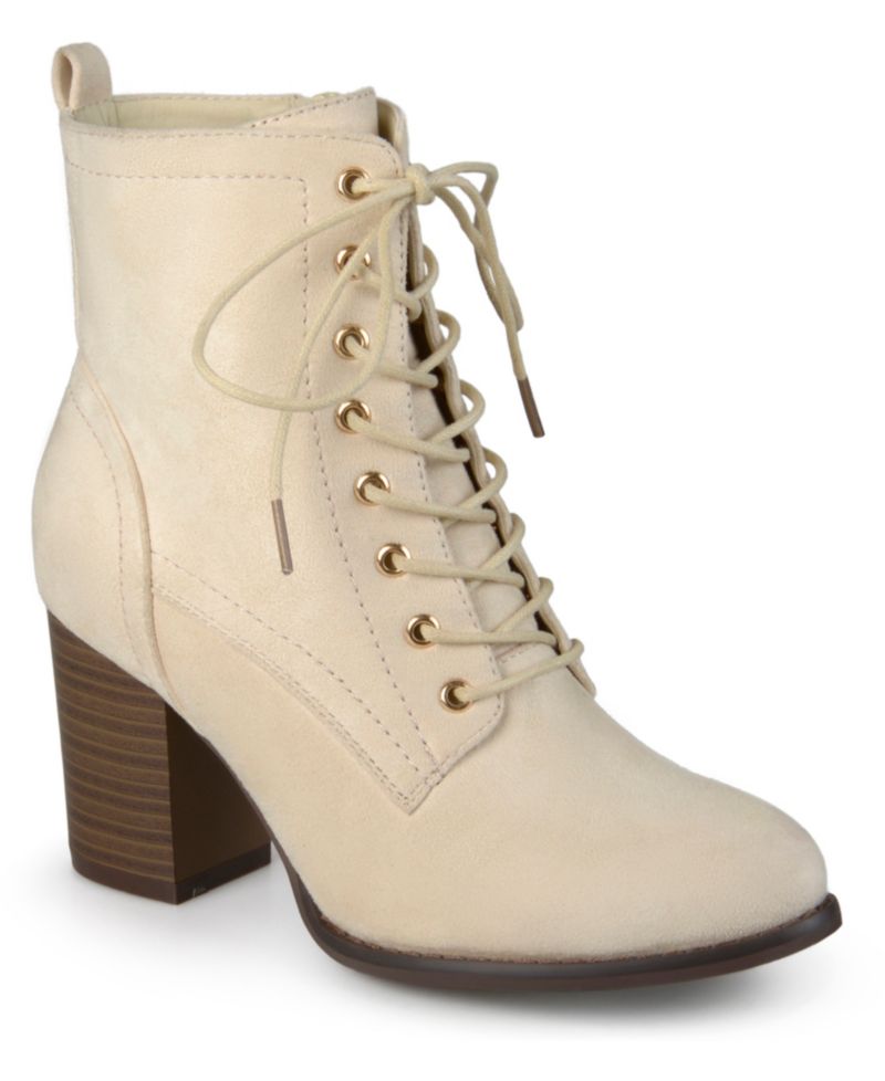 Women's Baylor Lace Up Stacked Heel Booties