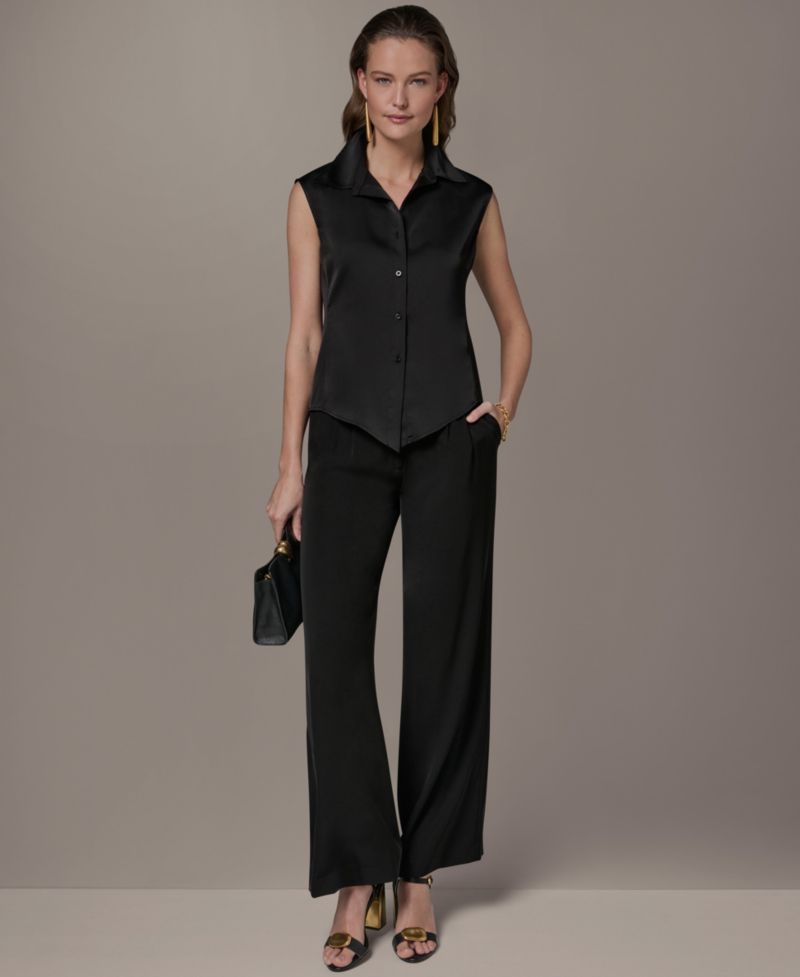 Petite Button-Front Shirt