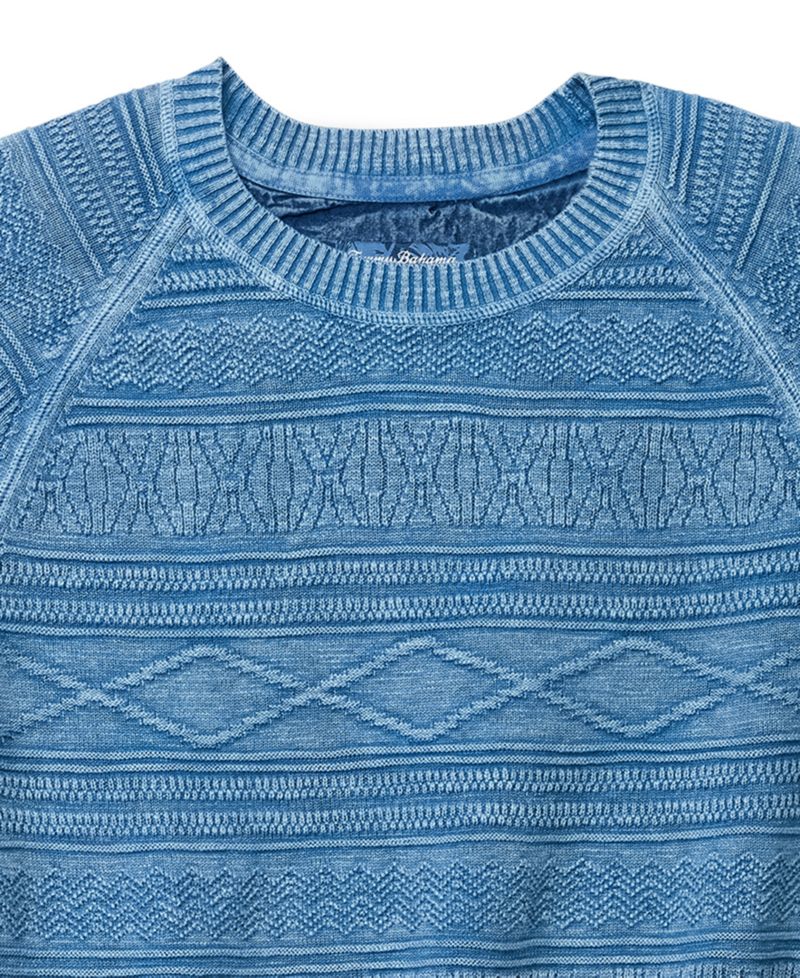 Men's Sun-Soaked Long-Sleeve Crewneck Sweater