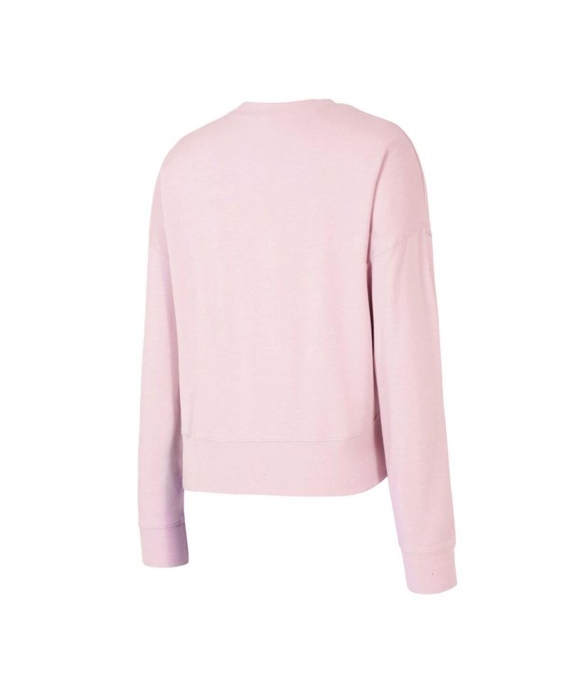 Women's Pink Detroit Red Wings Tonal Pullover Tri-Blend Sweatshirt