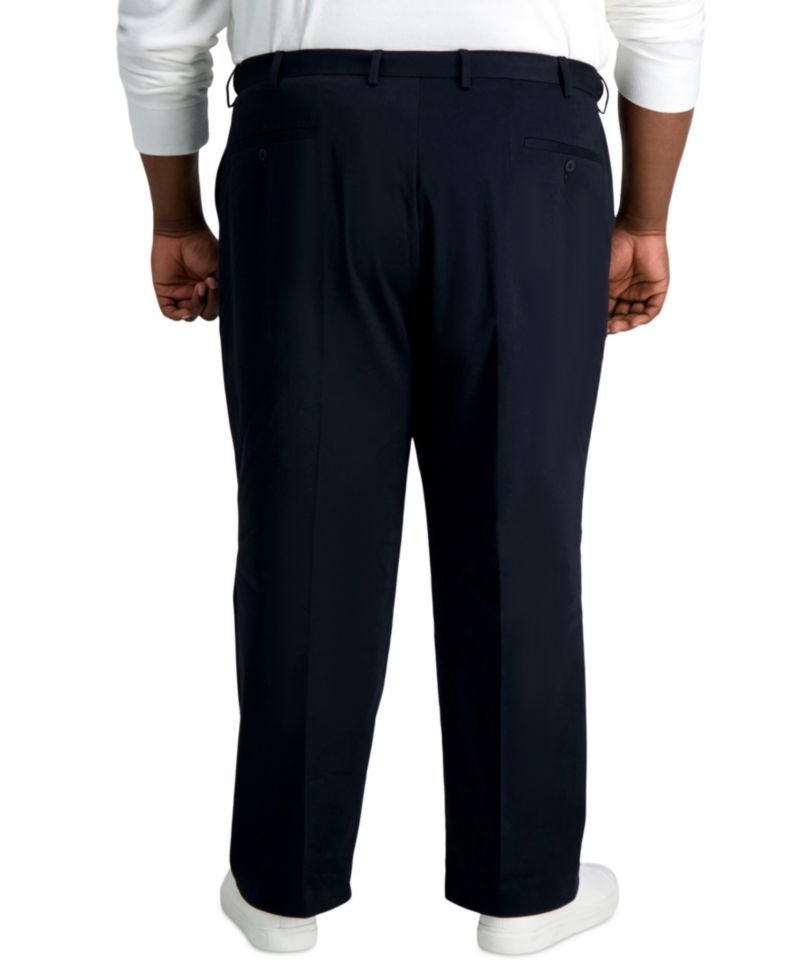 Men's Big & Tall Iron Free Premium Khaki Classic-Fit Flat Front Pant