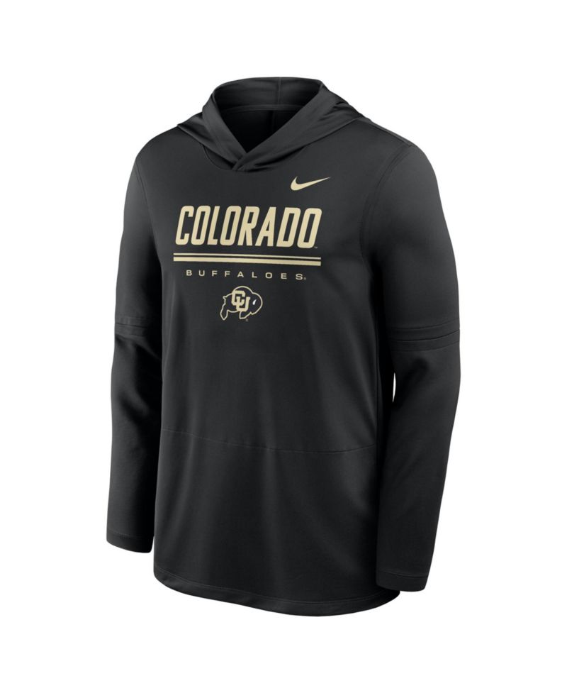 Men's Colorado Buffaloes 2026 Sideline Long-Sleeve Dri-FIT Hooded Sweatshirt
