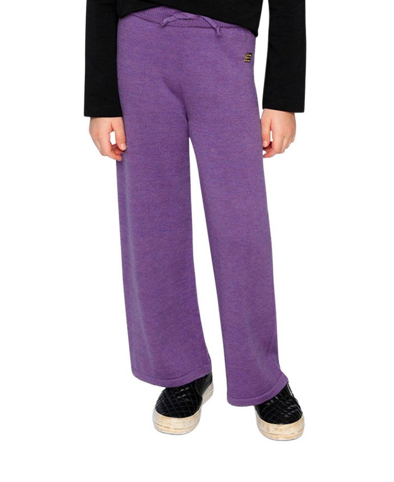 Little and Big Girl (6-12) Knitted Wide Leg Pants