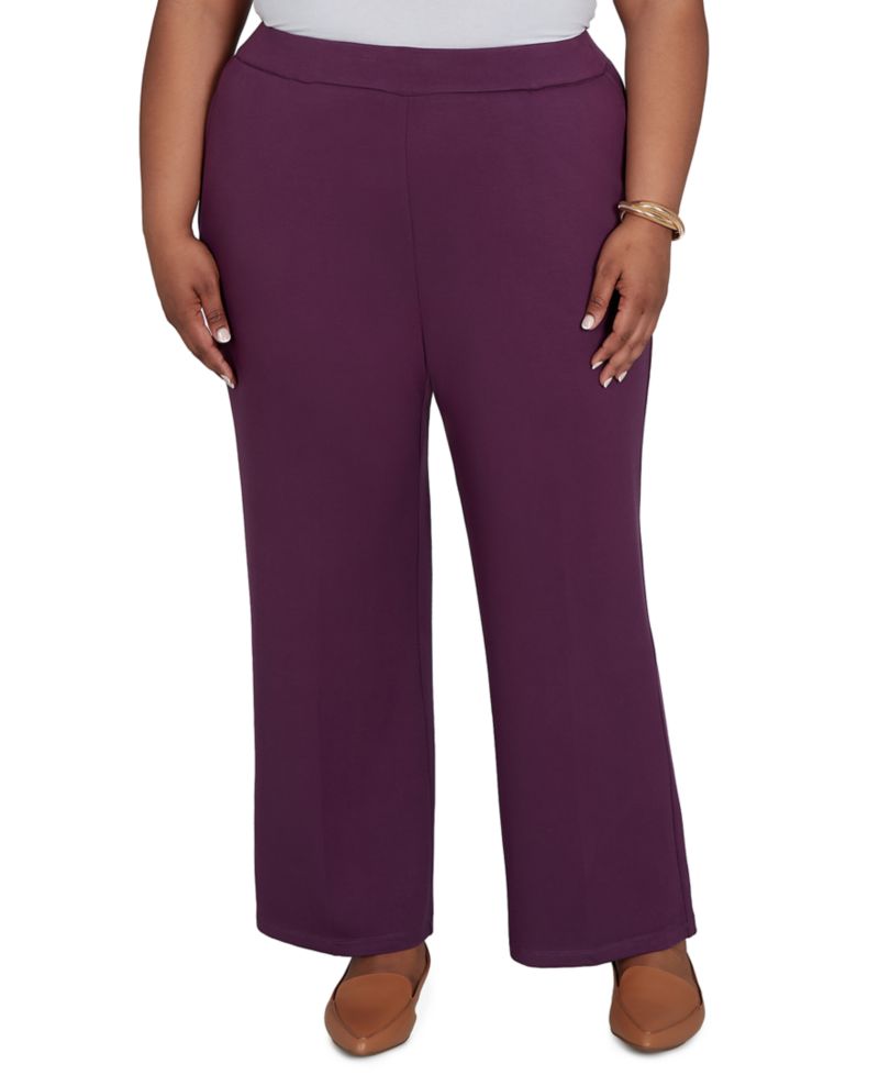 Plus Size Pull-On Wide-Leg Pants