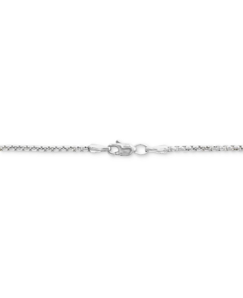 EFFY® Men's Sapphire (7/8 ct. t.w.) & White Sapphire (1/4 ct. t.w.) 22" Halo Cluster 22" Pendant Necklace in Sterling Silver & 14k Gold-Plated