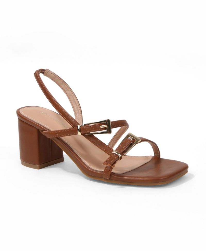 Women's Maren Buckle Adorned Block Heel Sandals