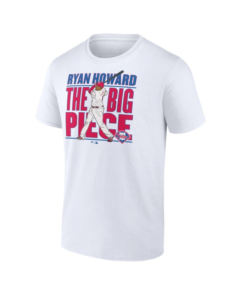 Men's Ryan Howard White Philadelphia Phillies Cooperstown Collection Player T-Shirt