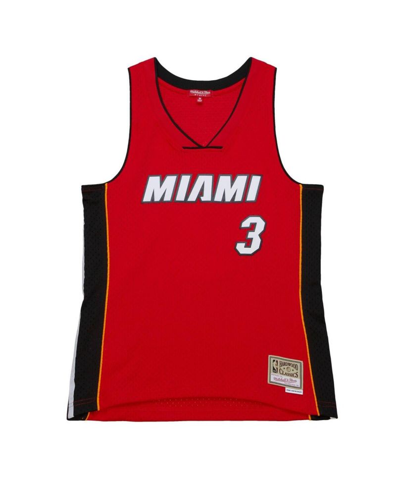 Women's Dwyane Wade Red Miami Heat 2005/06 Hardwood Classics Swingman Jersey