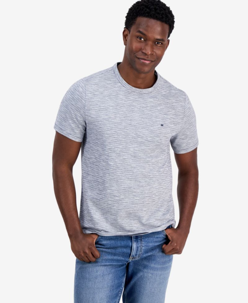 Men's Cotton-Blend Crewneck Slub T-Shirt