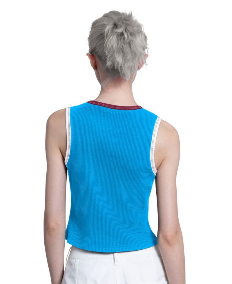Women's Light Blue Philadelphia Phillies Cooperstown Play the Ball Crop Tank Top