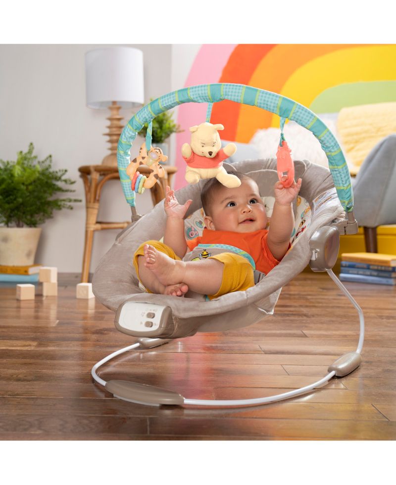 Winnie The Pooh Dots Hunny Pots Bouncer