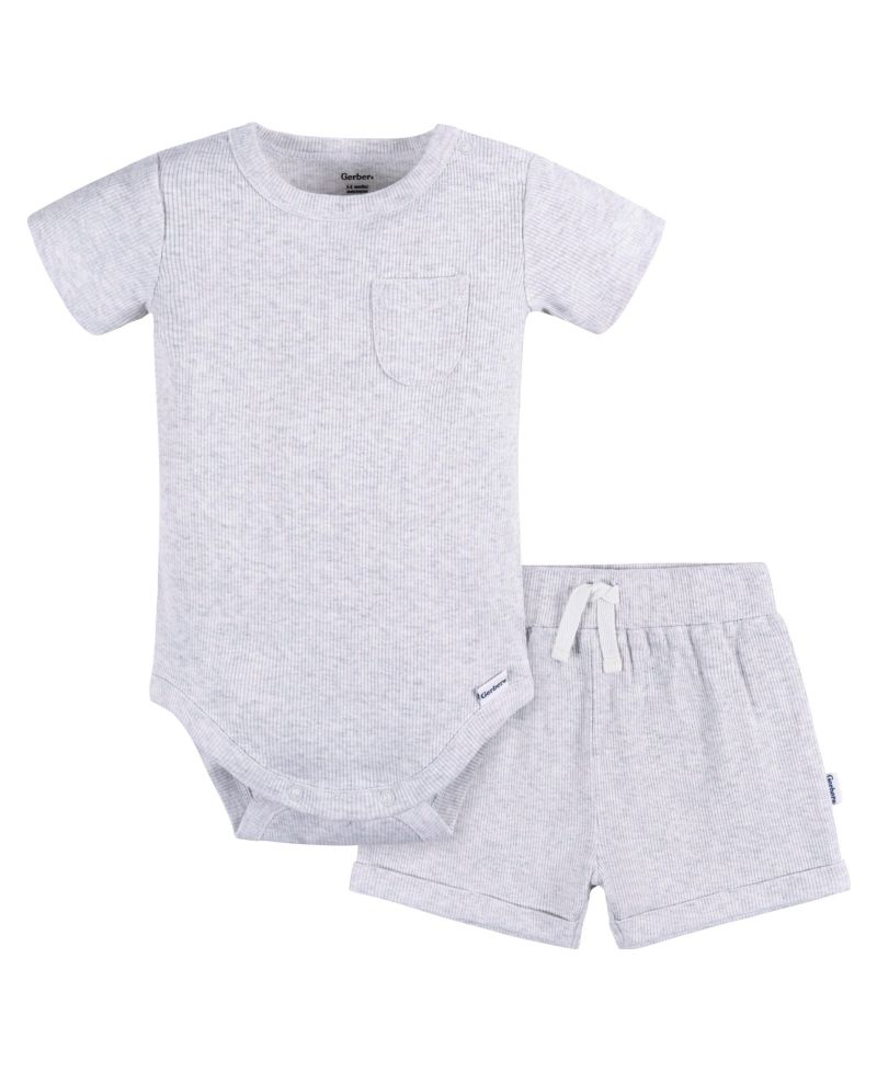 Baby Boys Bodysuit and Shorts Set, 2 Piece