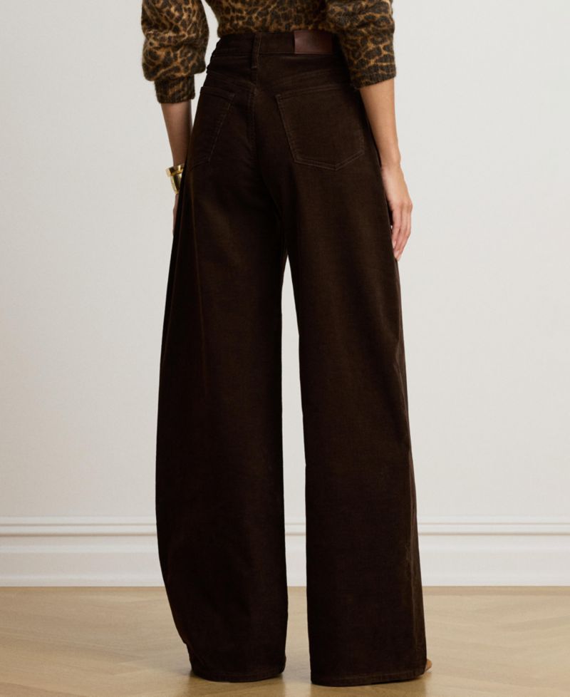 Women's Corduroy High-Rise Wide-Leg Pants