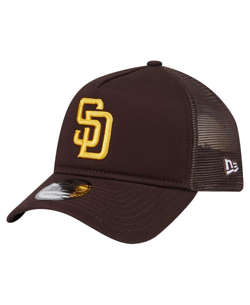 Men's Brown San Diego Padres 9FORTY A-Frame Trucker Adjustable Hat