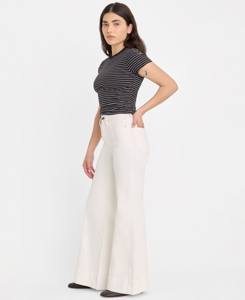 Petite High-Rise Palazzo Jeans