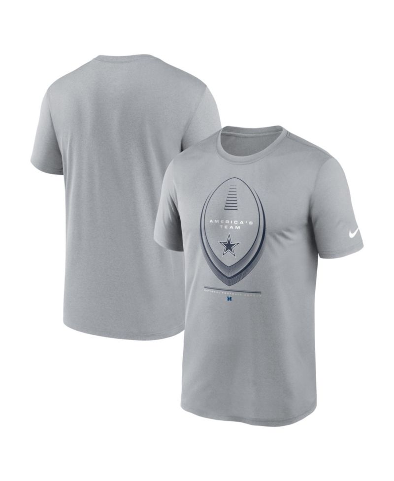 Men's Gray Dallas Cowboys Legend Icon Dri-FIT T-Shirt