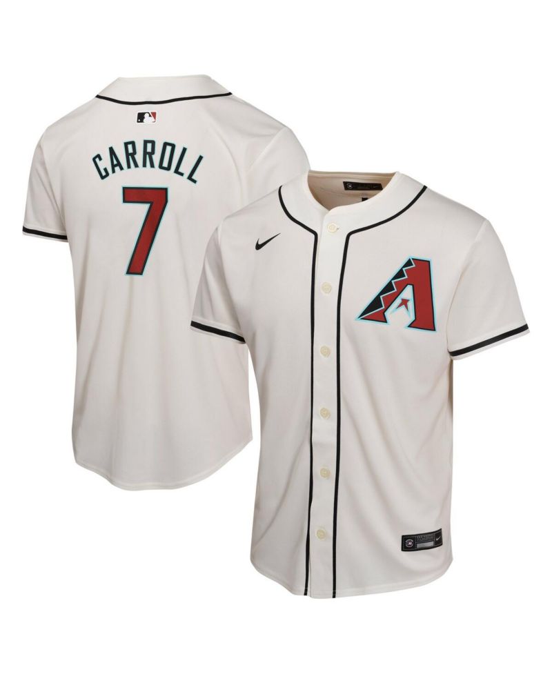Big Boys and Girls Corbin Carroll White Arizona Diamondbacks Home Game Player Jersey