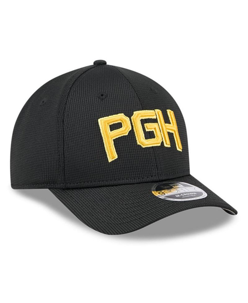 Men's Black Pittsburgh Pirates City Connect Batting Practice 9FORTY M-Crown Adjustable Hat