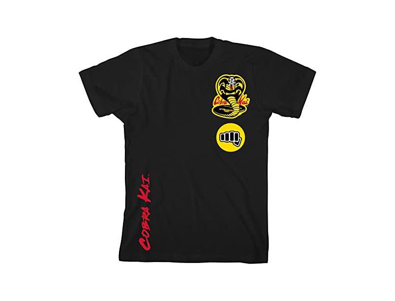 Boys Black Cobra Youth Basic Black Graphic Tee