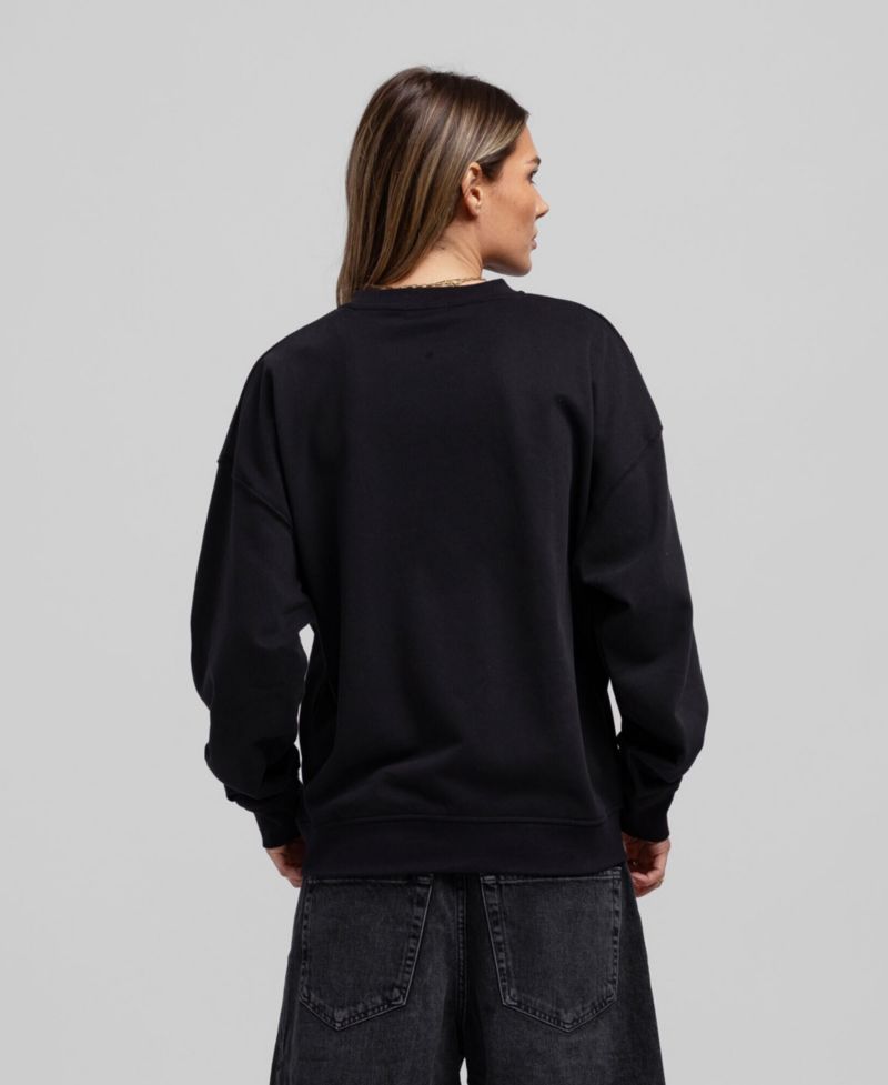 Women's Black San Jose Sharks Core Oversized Sweatshirt