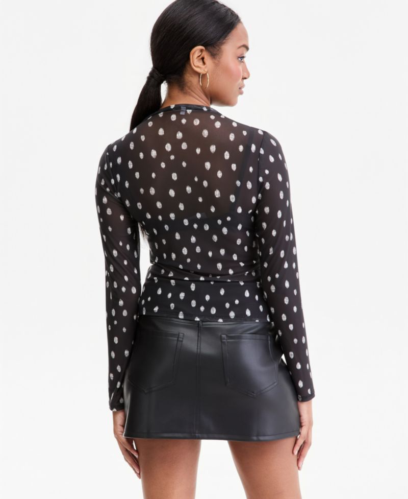 Women's Mock-Neck Long-Sleeve Top