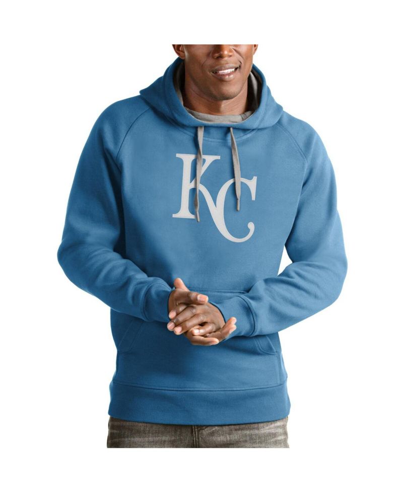 Men's Light Blue Kansas City Royals Victory Pullover Team Logo Hoodie