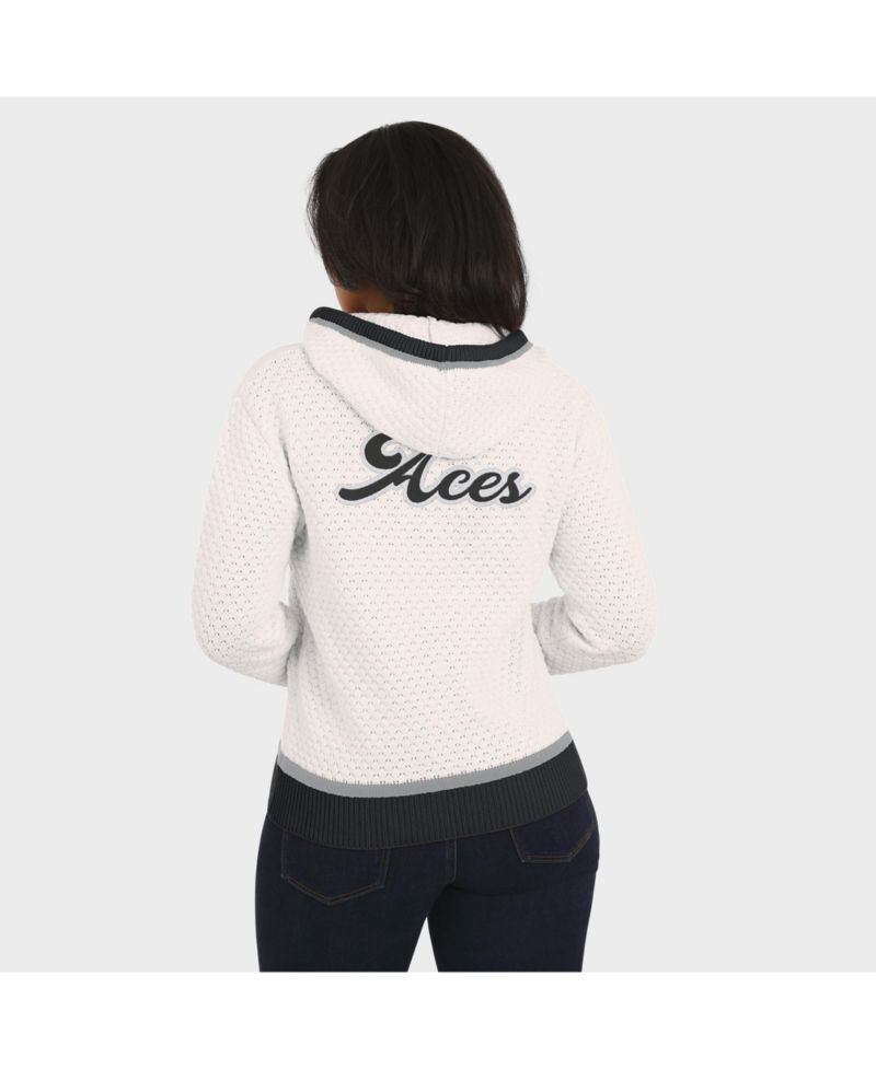 Women's Cream Las Vegas Aces Hooded Sweater