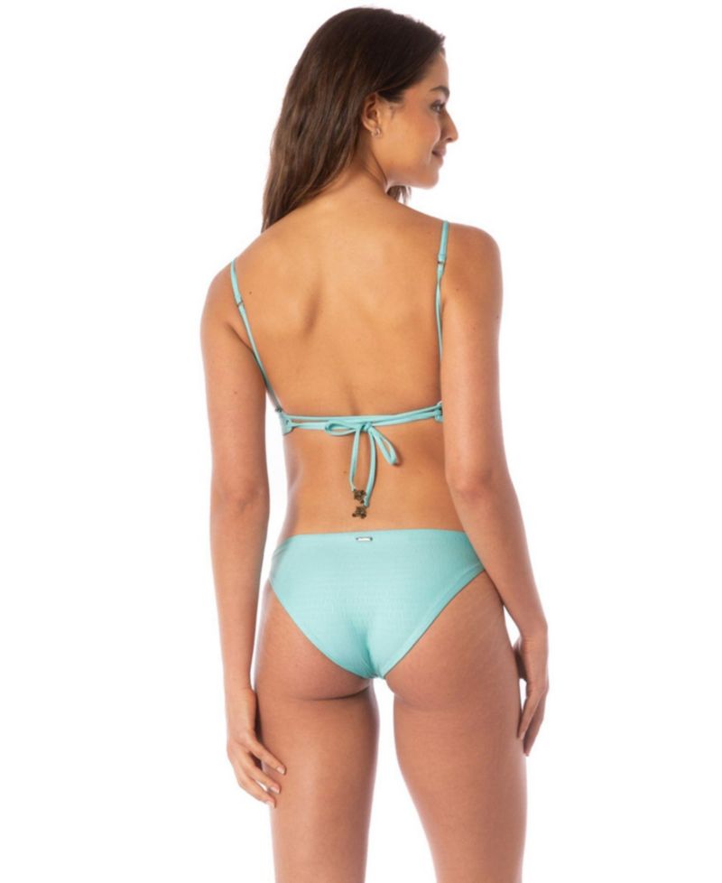 Women's Paradiso Full-Coverage Longline Reversible Eyelet Bikini Top