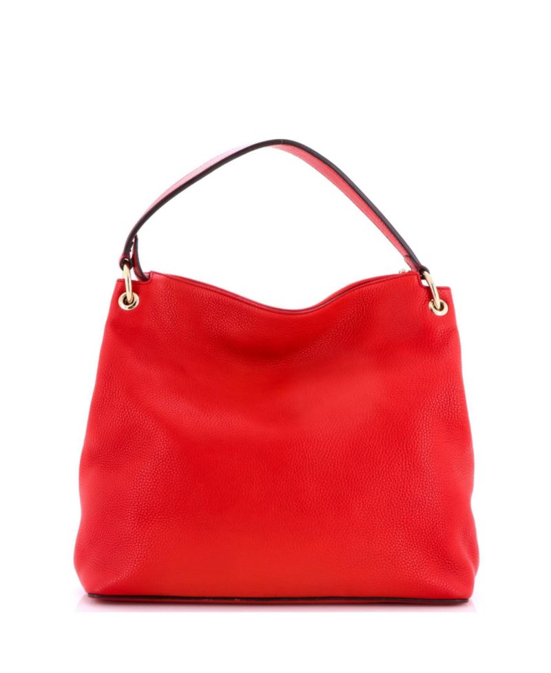 Large Soho Convertible Hobo Leather