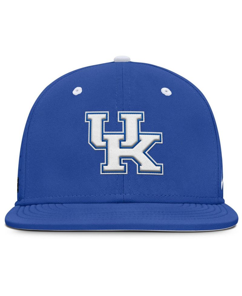 Men's Royal Kentucky Wildcats On-Field Dugout True Performance Fitted Hat