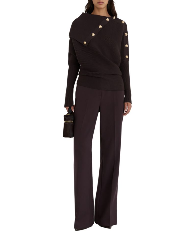 Women's Lexi Drop-Shoulder Shawl Neck Sweater