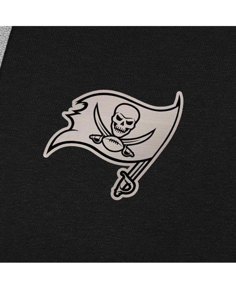 Men's Black Tampa Bay Buccaneers Brushed Carbon Victory Pullover Hoodie