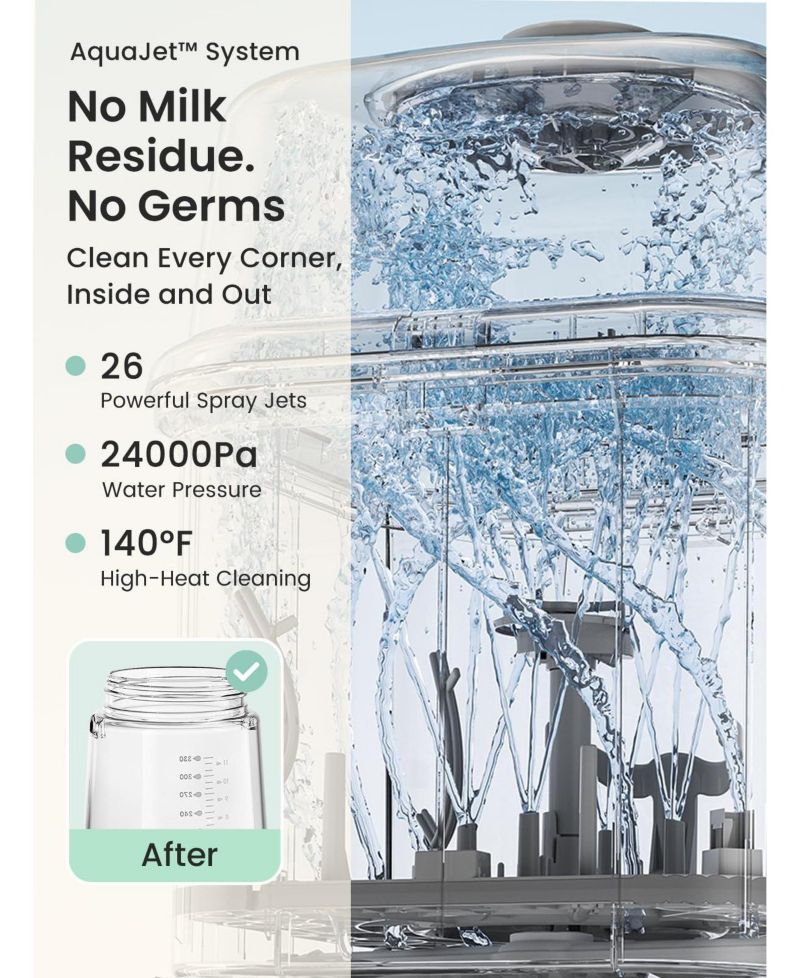 EaseClean 4-in-1 Automatic Bottle Washer and Sterilizer