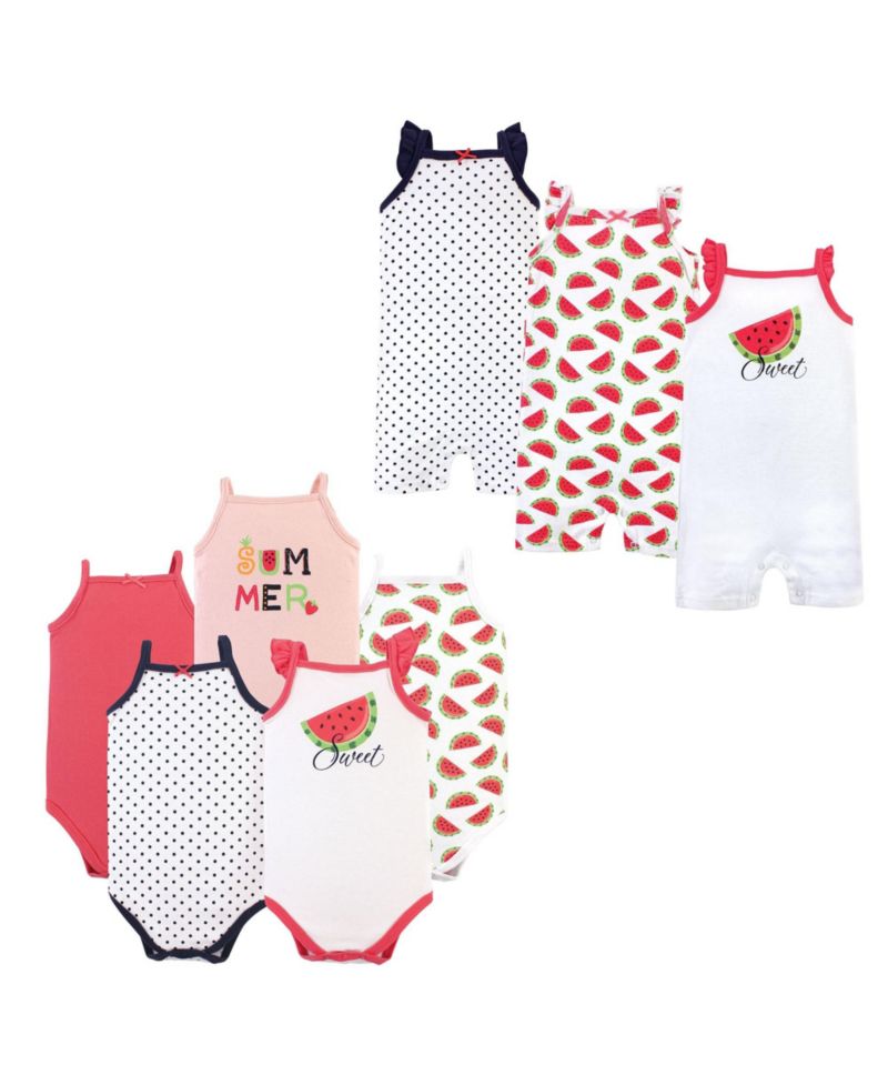 Baby Girls 8Pc Bodysuits and Rompers