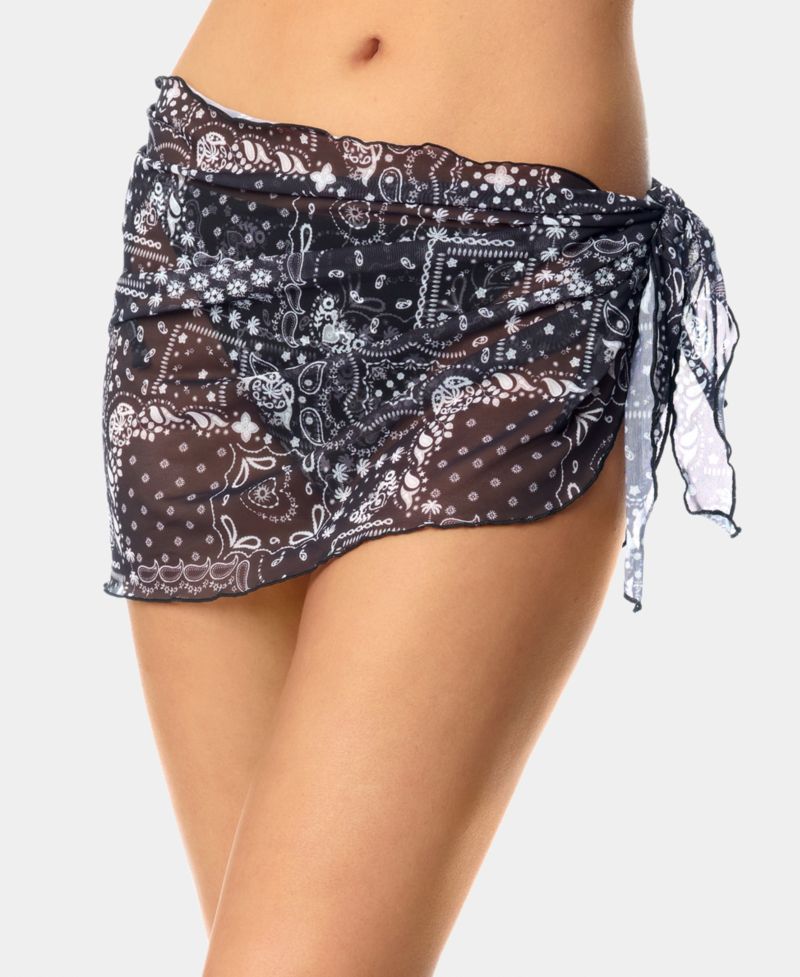 Women's Bandana Print Swim Cover-Up Sarong