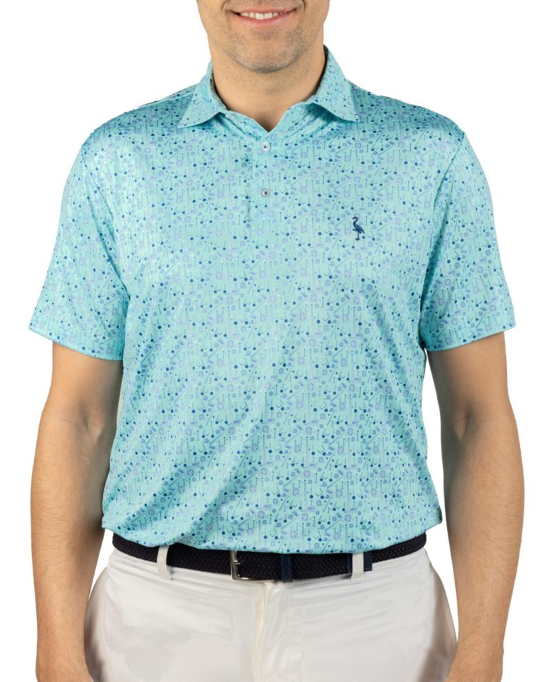 Men's Hole in One Printed Performance Polo Shirt