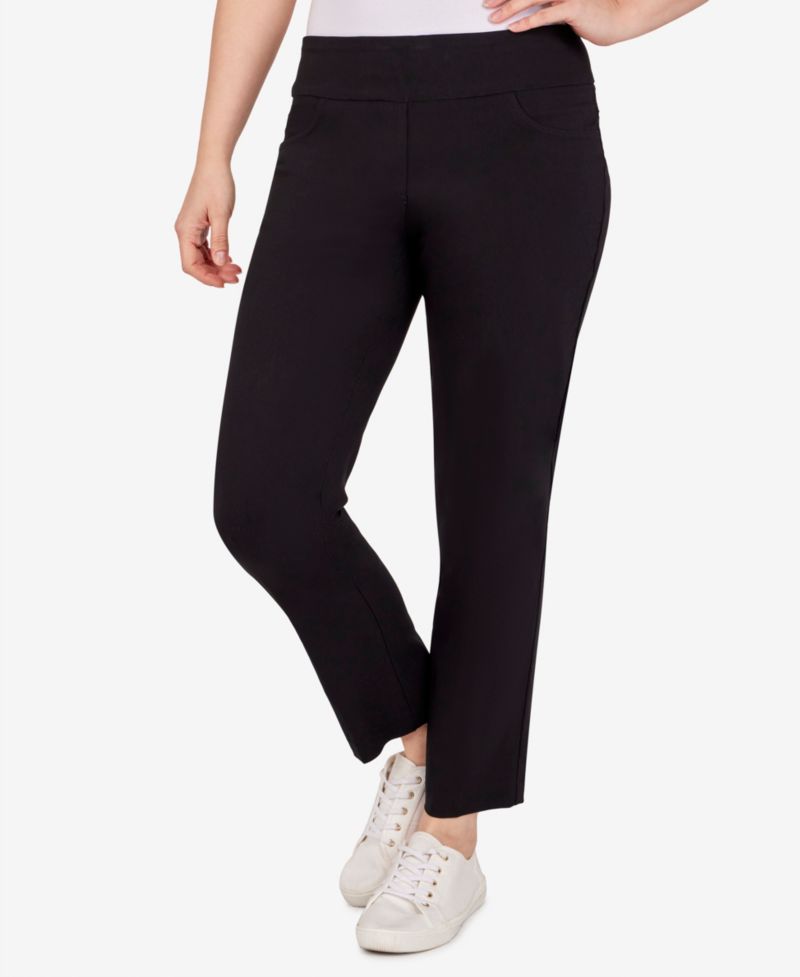 Plus Size Mid-Rise Ankle Pants
