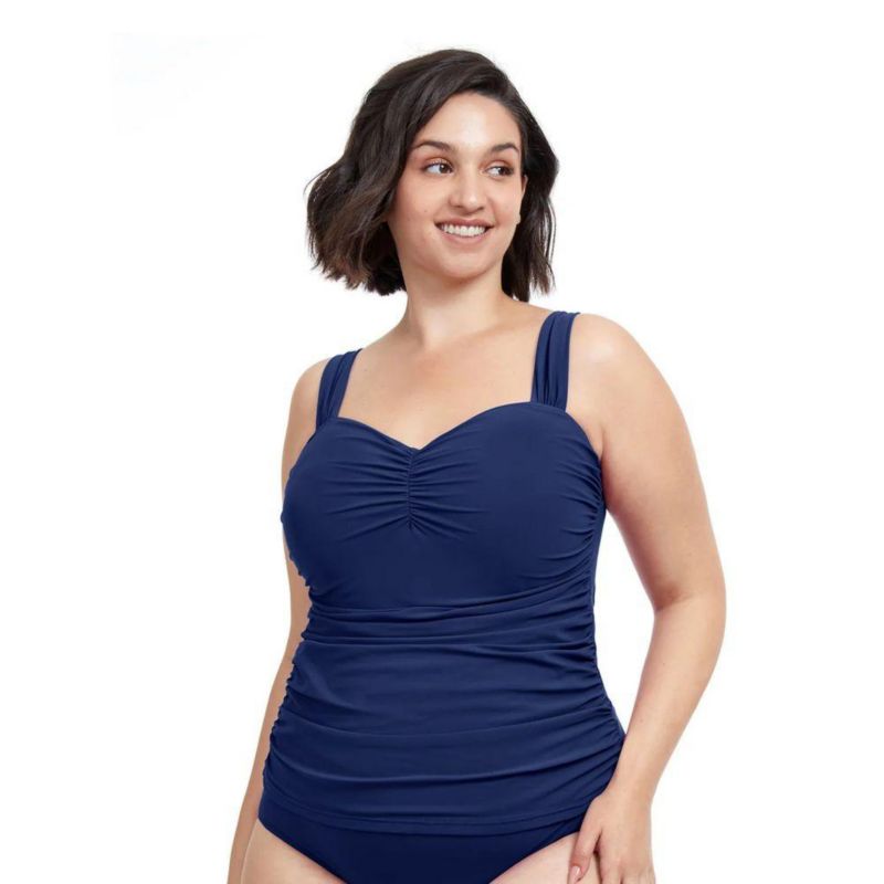 Plus Size Tutti Frutti Sweetheart Underwire Tankini Top Swimsuit