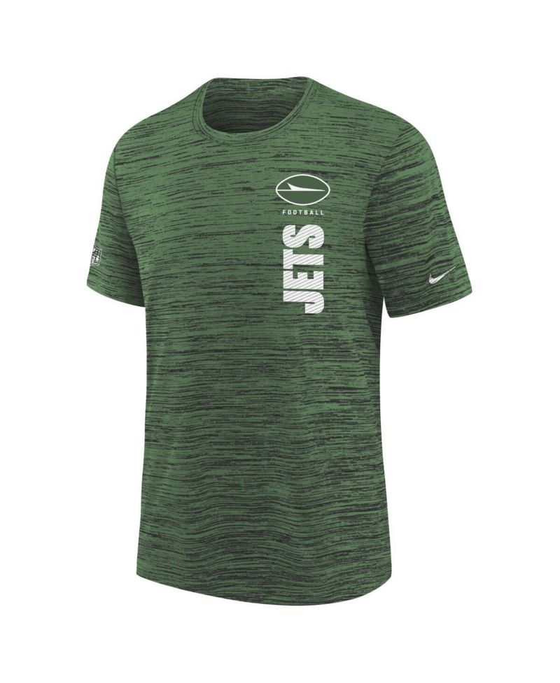 Big Boys and Girls Green New York Jets Sideline Velocity Performance T-Shirt