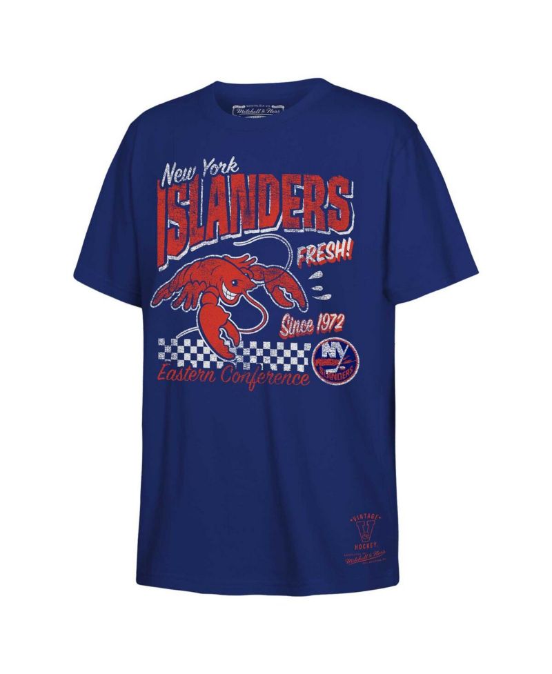 Big Boys and Girls Royal New York Islanders Concession Stand T-Shirt