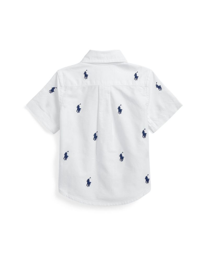 Baby Boys Pony Oxford Short-Sleeve Shirt