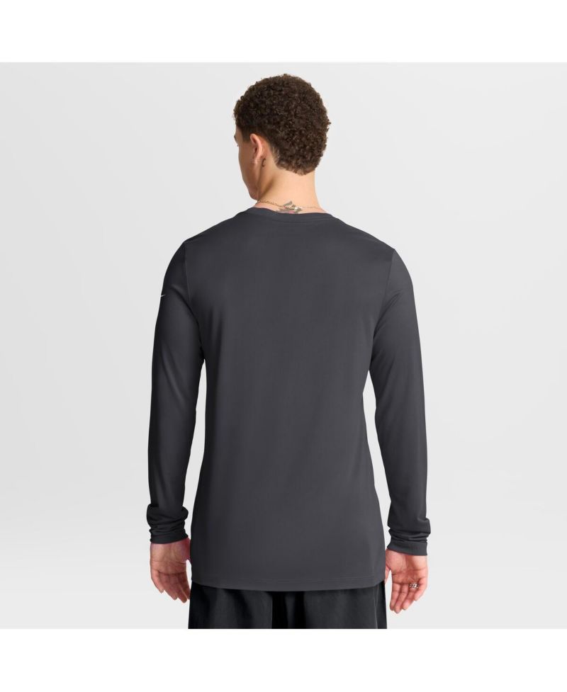 Men's Anthracite Los Angeles Rams Primetime Legend Icon Performance Long Sleeve T-Shirt