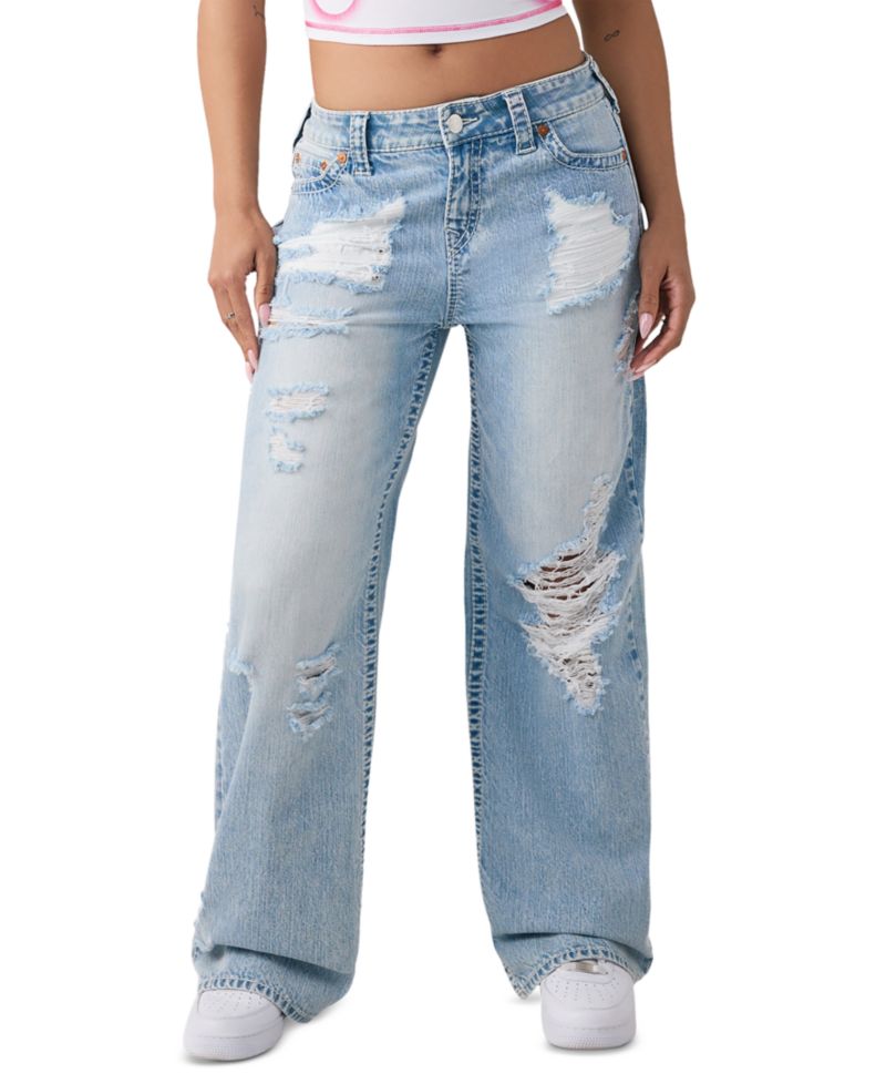 Женские мешковатые потертые джинсы Bobbi Big T