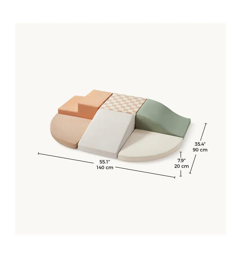 PlayNest Montessori-Inspired Foam Climbing Blocks, 6-Piece Set
