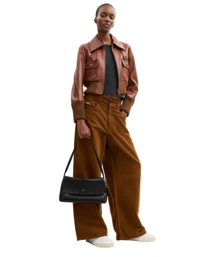 Chelsea Medium Leather Slim Shoulder Bag 30
