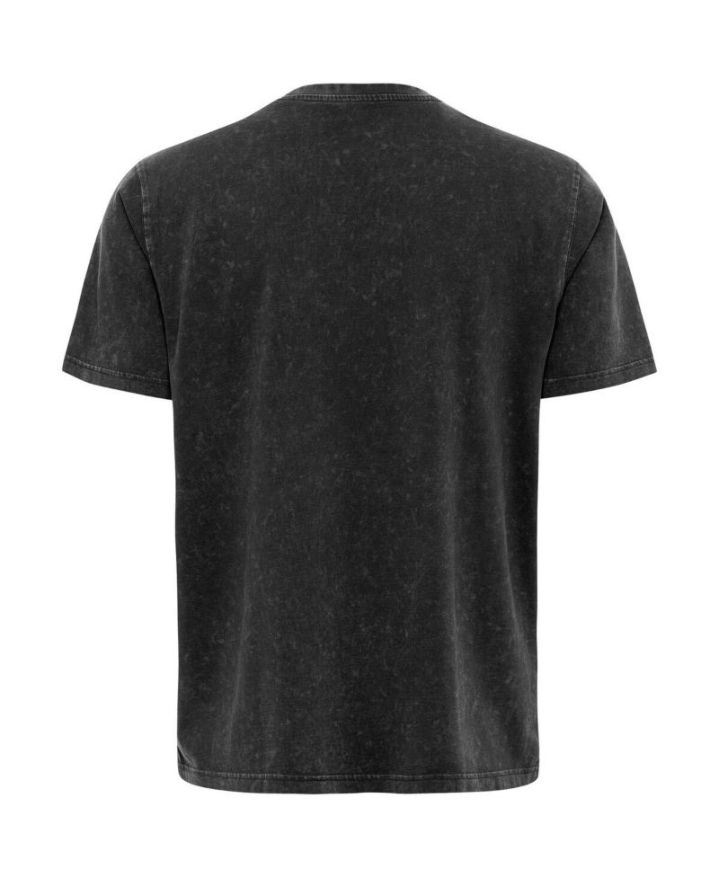 Men's and Women's Black Las Vegas Aces Rock Roll Collection Angus Mineral Wash Premium T-Shirt