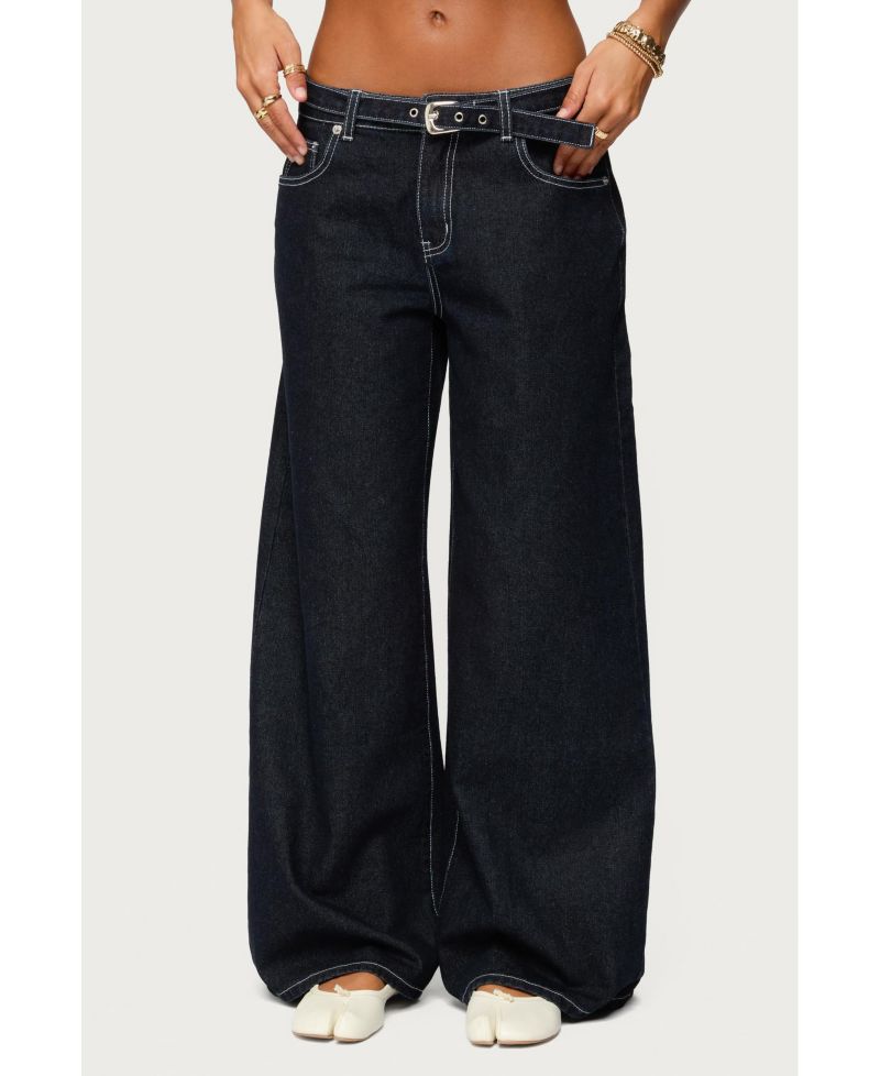 Women's Karah Belt Low Rise Jeans