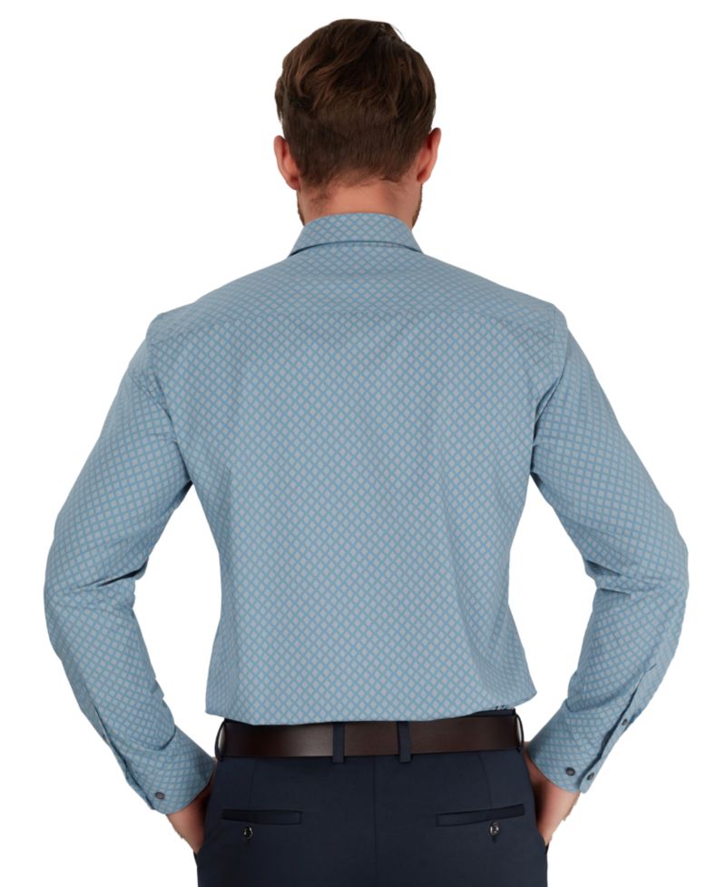 Men's Diamond Spot Slim-Fit Shirt