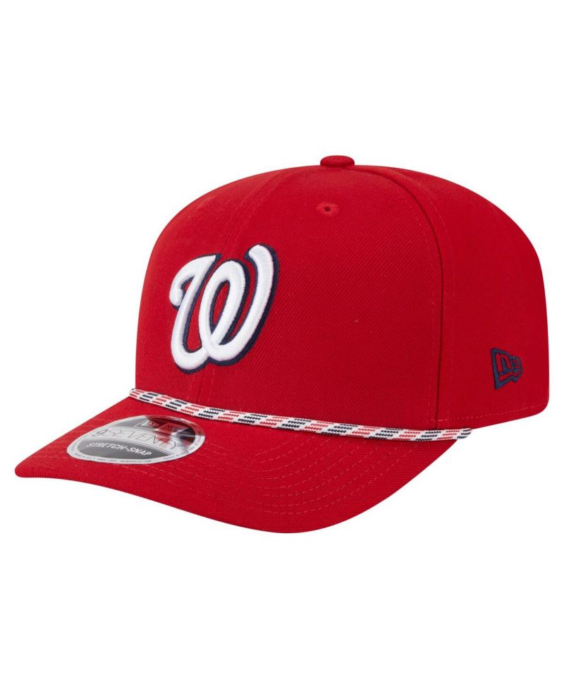 Men's Red Washington Nationals Multi-Rope 9SEVENTY Stretch-Snap Hat